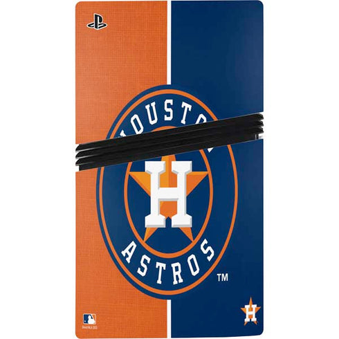 MLB Houston Astros Split PS5 Pro Disk Bundle  Skin